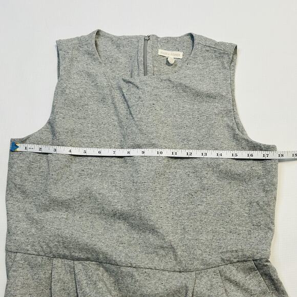 Eileen Fisher Jumpsuit Womens Medium Sleeveless Wide Leg Cropped Knit Romper - Picture 6 of 9
